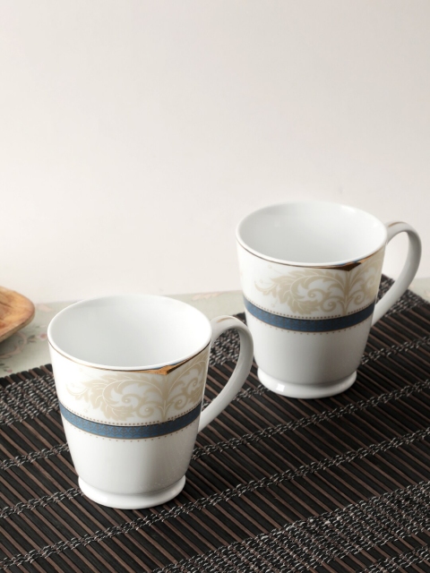 

Noritake Hearth Collection Royal Fountain 2 Pcs Tea/Milk Mug, White