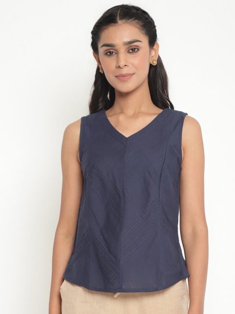 

Fabindia Blue Regular Top