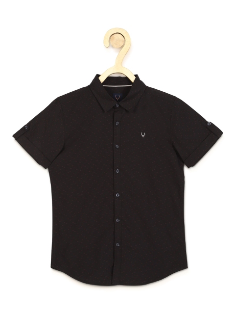 

Allen Solly Junior Boys Black Slim Fit Opaque Casual Shirt