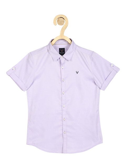 

Allen Solly Junior Boys Purple Solid Slim Fit Casual Shirt