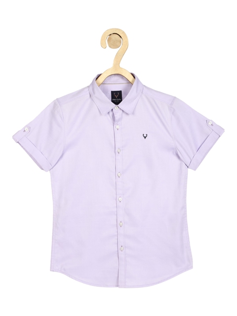 

Allen Solly Junior Boys Purple Slim Fit Casual Shirt
