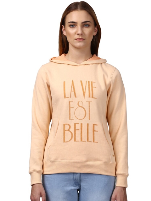 

Park Avenue Woman Beige Typography Printed T-shirt