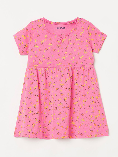 

Juniors by Lifestyle Girls Pink Floral Printed Dress