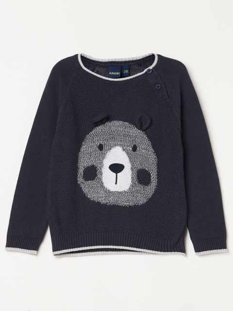 

Juniors by Lifestyle Boys Navy Blue & White Pullover