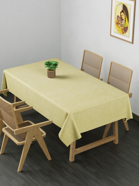 

Clasiko Green Solid Pure Cotton Rectangular 4-Seater Table Cover