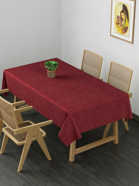 

Clasiko Maroon & White Printed 4-Seater Pure Cotton Table Cover