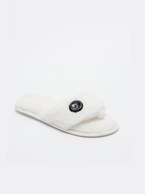 

shoexpress Women White Rubber Sliders