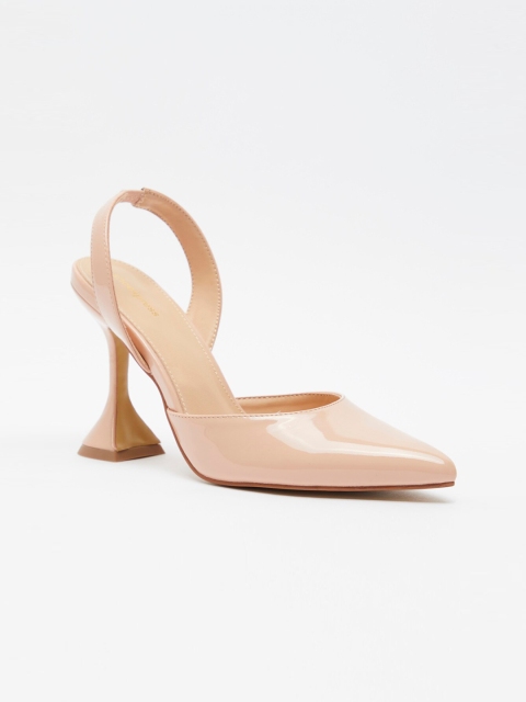 

shoexpress Beige PU Party Stiletto Pumps