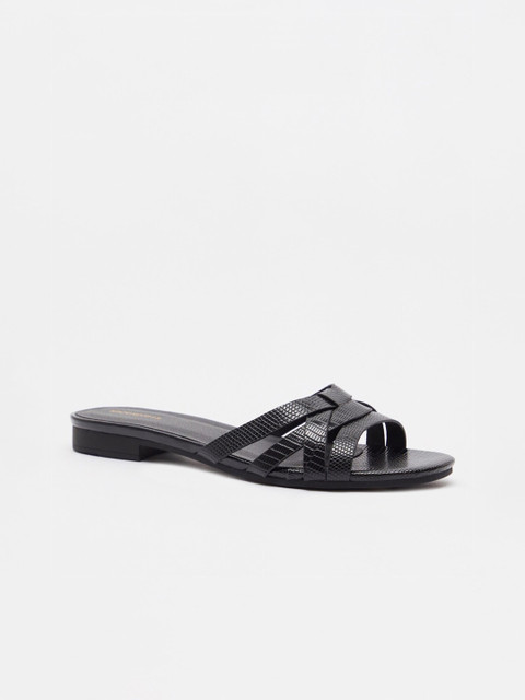 

shoexpress Women Black Open Toe Flats
