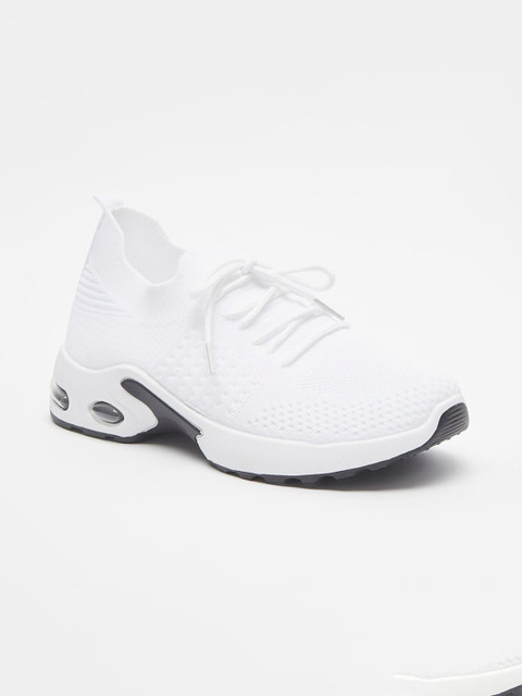 

shoexpress Women White Textile Training or Gym Non-Marking Shoes