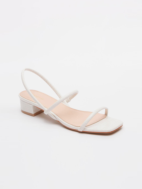 

shoexpress Women White Block Sandals
