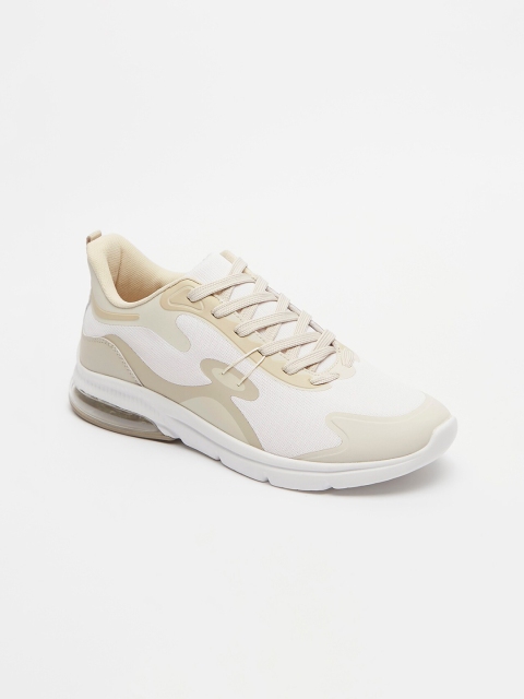 

shoexpress Women Beige Textile Training or Gym Non-Marking Shoes