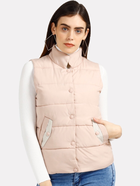 

iki chic Women Pink Puffer Jacket