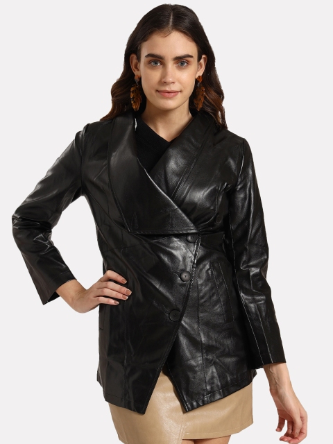 

iki chic Women Black Biker Jacket