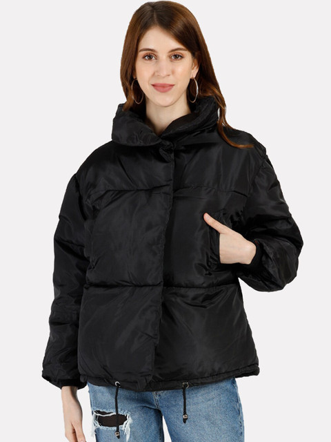 

iki chic Women Black Puffer Jacket