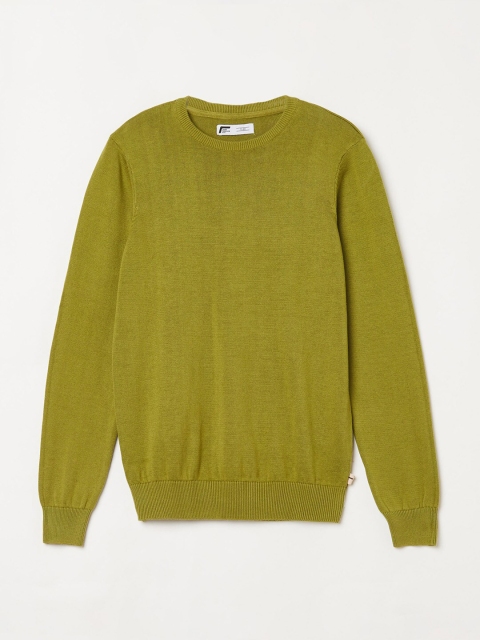 

Fame Forever by Lifestyle Boys Olive Solid Cotton Pullover
