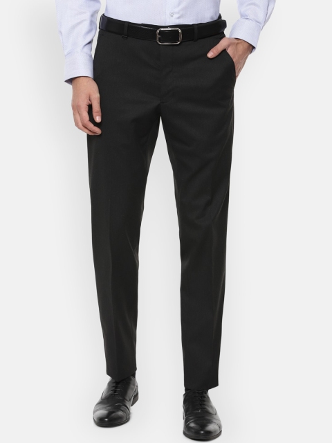 

Van Heusen Men Black Slim Fit Formal Trousers