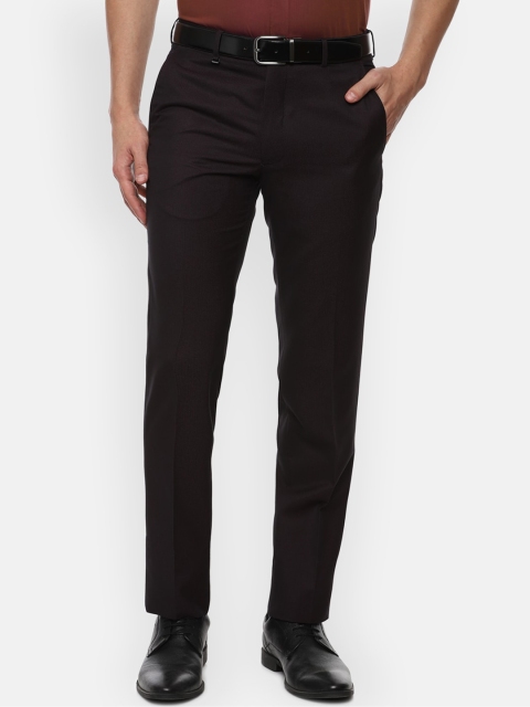 

Van Heusen Men Black Slim Fit Formal Trousers