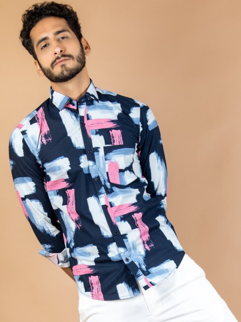 

Tistabene Men Multicoloured Abstract Printed Casual Shirt, Multi