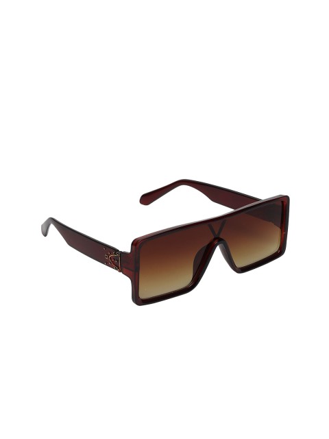 

CELEBRITY SUNGLASSES Unisex Brown UV Protected Lens & Brown Square Sunglasses CL-FA