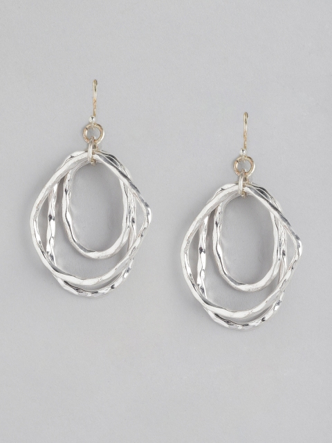 

Anouk Silver-Plated Contemporary Drop Earrings