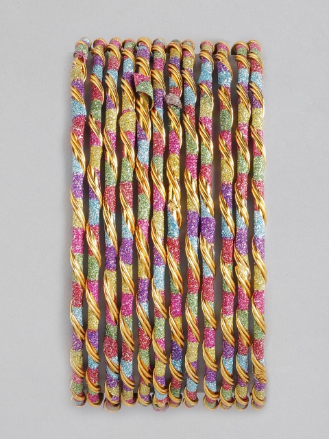 

Anouk Set of 12 Multicoloured Bangles, Multi