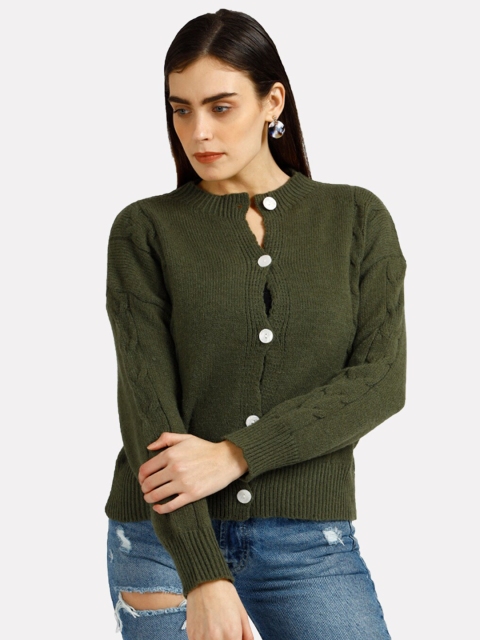 

iki chic Women Green Front-Open