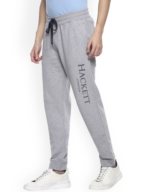 

HACKETT LONDON Men Grey Solid Cotton Joggers