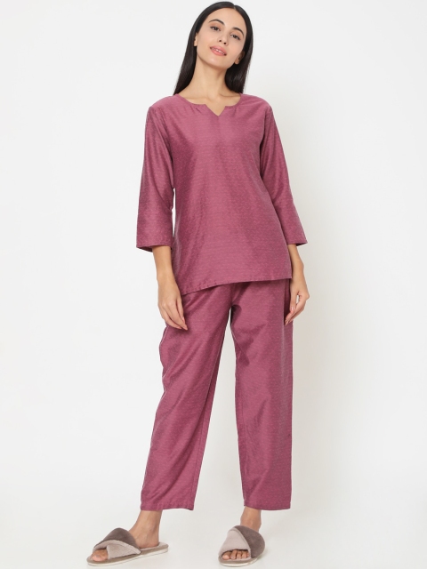 

Smarty Pants Women Pink Printed Night Suit