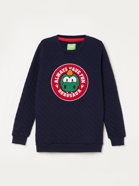 

Bossini Boys Navy Blue Printed Sweatshirt