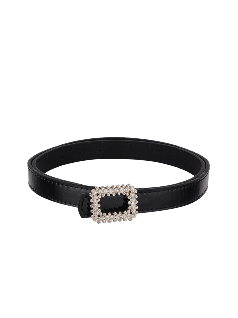 

Swiss Design Women Black PU Belt