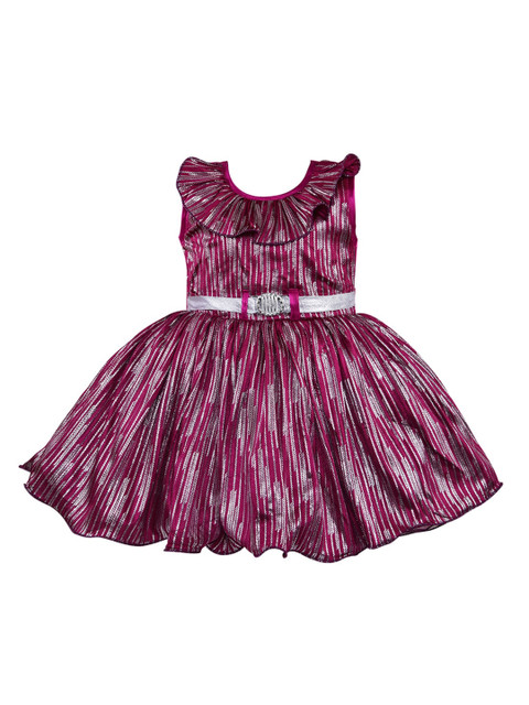 

Wish Karo Maroon Satin Dress