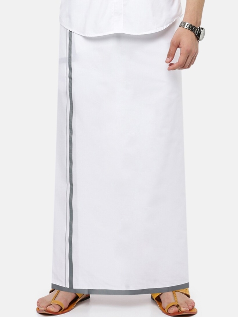 

Ramraj Men White Solid Pure Cotton Dhoti