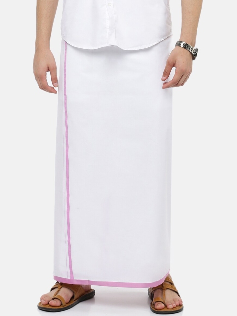 

Ramraj Men White Solid Pure Cotton Dhoti