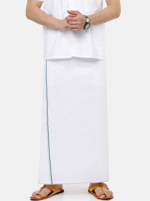 

Ramraj Men White Solid Pure Cotton Dhoti