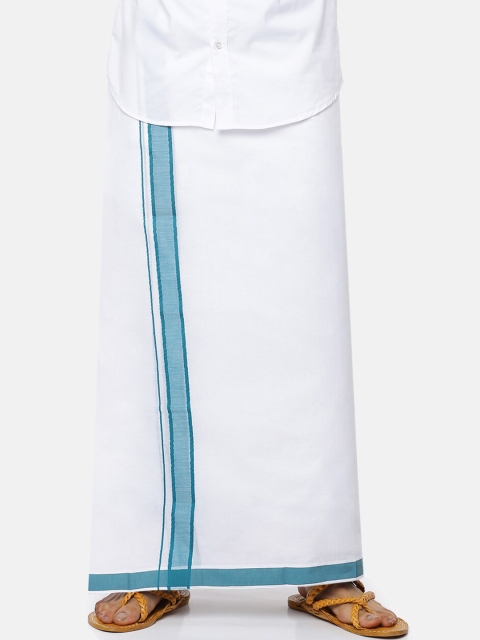 

RAMRAJ COTTON Men White Pure Cotton Dhoti