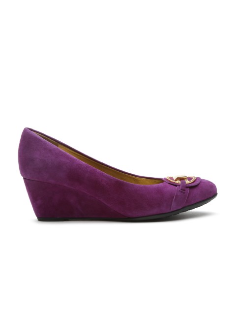 

Geox Respira Women Purple Italian Patent Leather Wedges