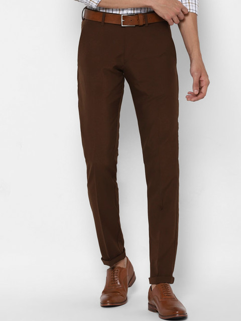 

Allen Solly Men Brown Slim Fit Trousers