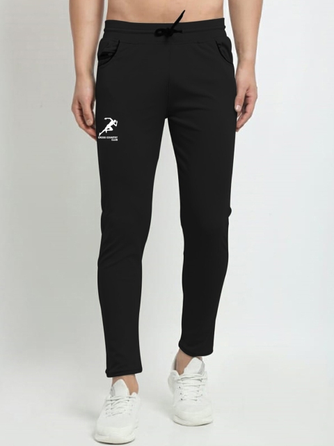 

GRACIT Men Black Solid Track Pants