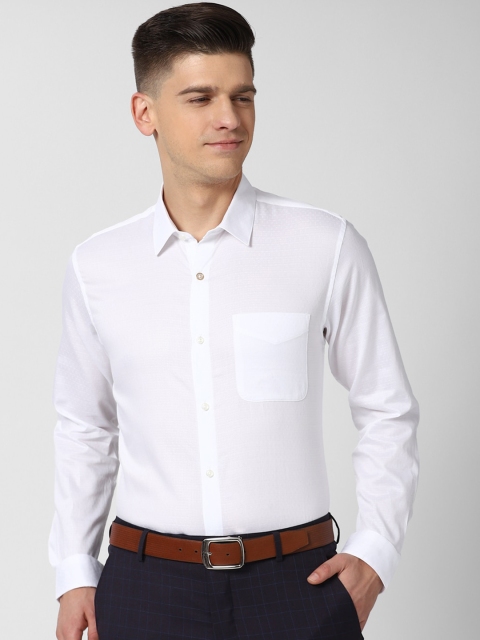 

Peter England Men White Slim Fit Opaque Formal Shirt