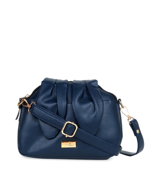 

yelloe Blue Structured Sling Bag