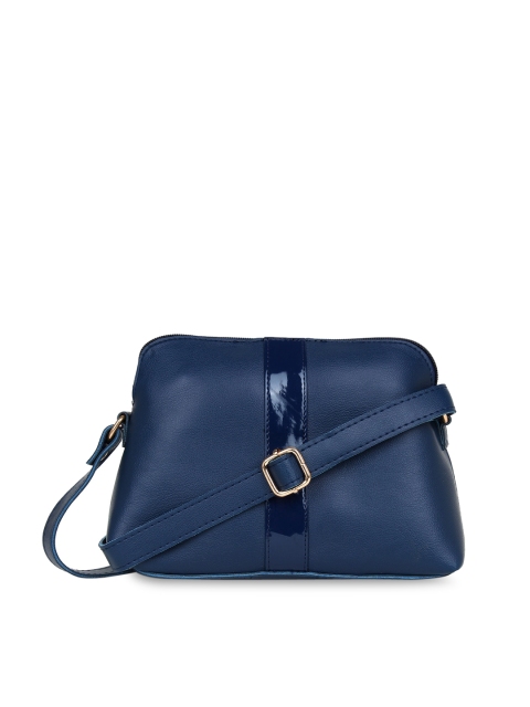 

yelloe Blue Structured Sling Bag