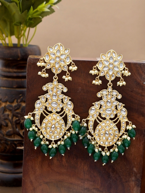 

Shoshaa Green Contemporary Drop Earrings