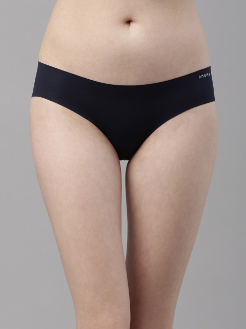 

Enamor Women Navy Blue Solid Bikini Briefs