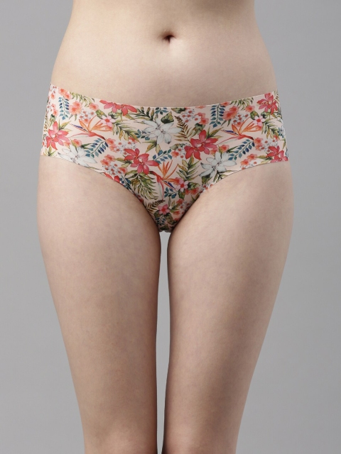 

Enamor Women Pink Printed Hipster Briefs