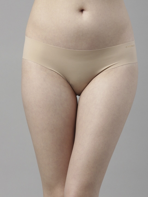 

Enamor Women Nude-Coloured Solid Bikini Briefs PB01