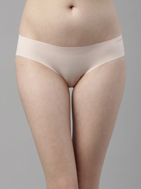 

Enamor Women Pink Solid Seamless Bikini Briefs-PB01