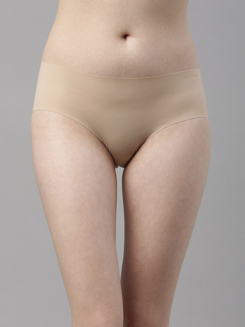 

Enamor Women Nude-Coloured Solid Seamless Hipster Briefs- PH01