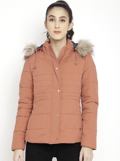 

LURE URBAN Women Orange Solid Regular Parka Jacket