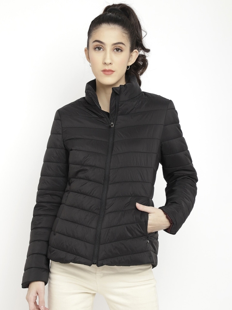 

LURE URBAN Women Black Puffer Jacket